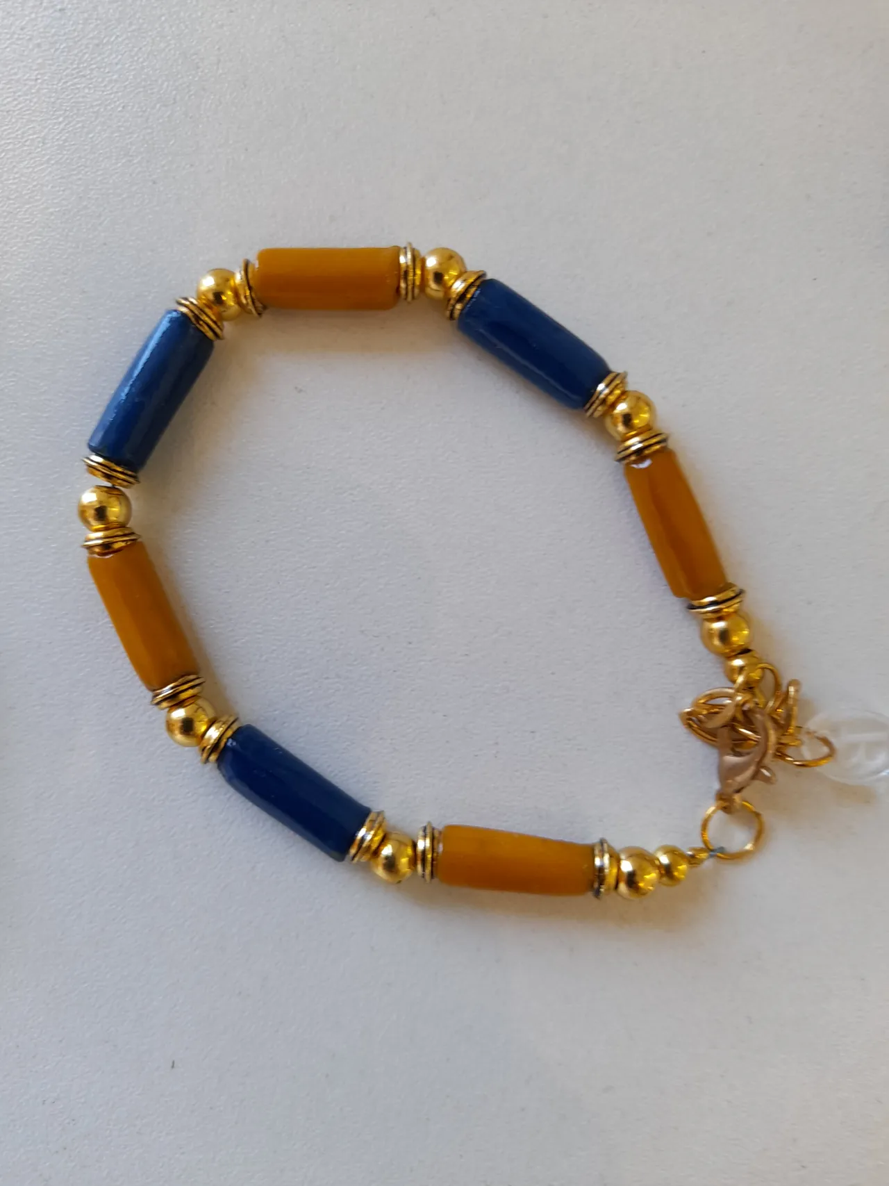 Bracelet Bleu et ambre