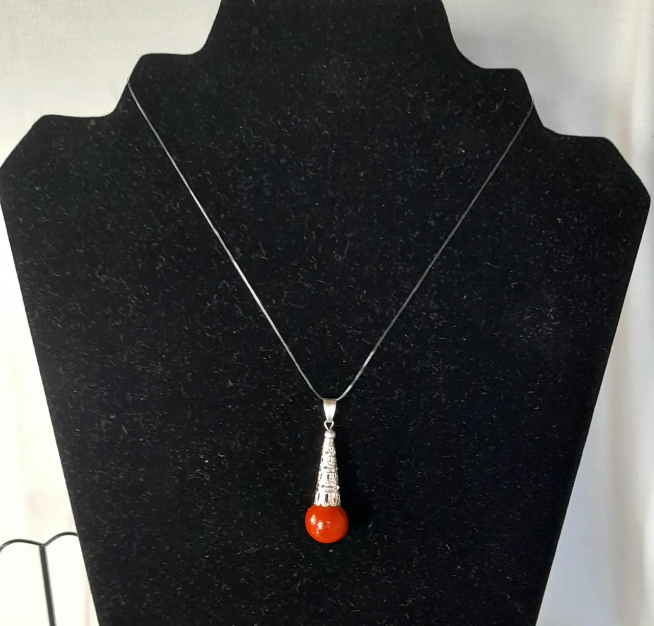 Collier Goutte rouge
