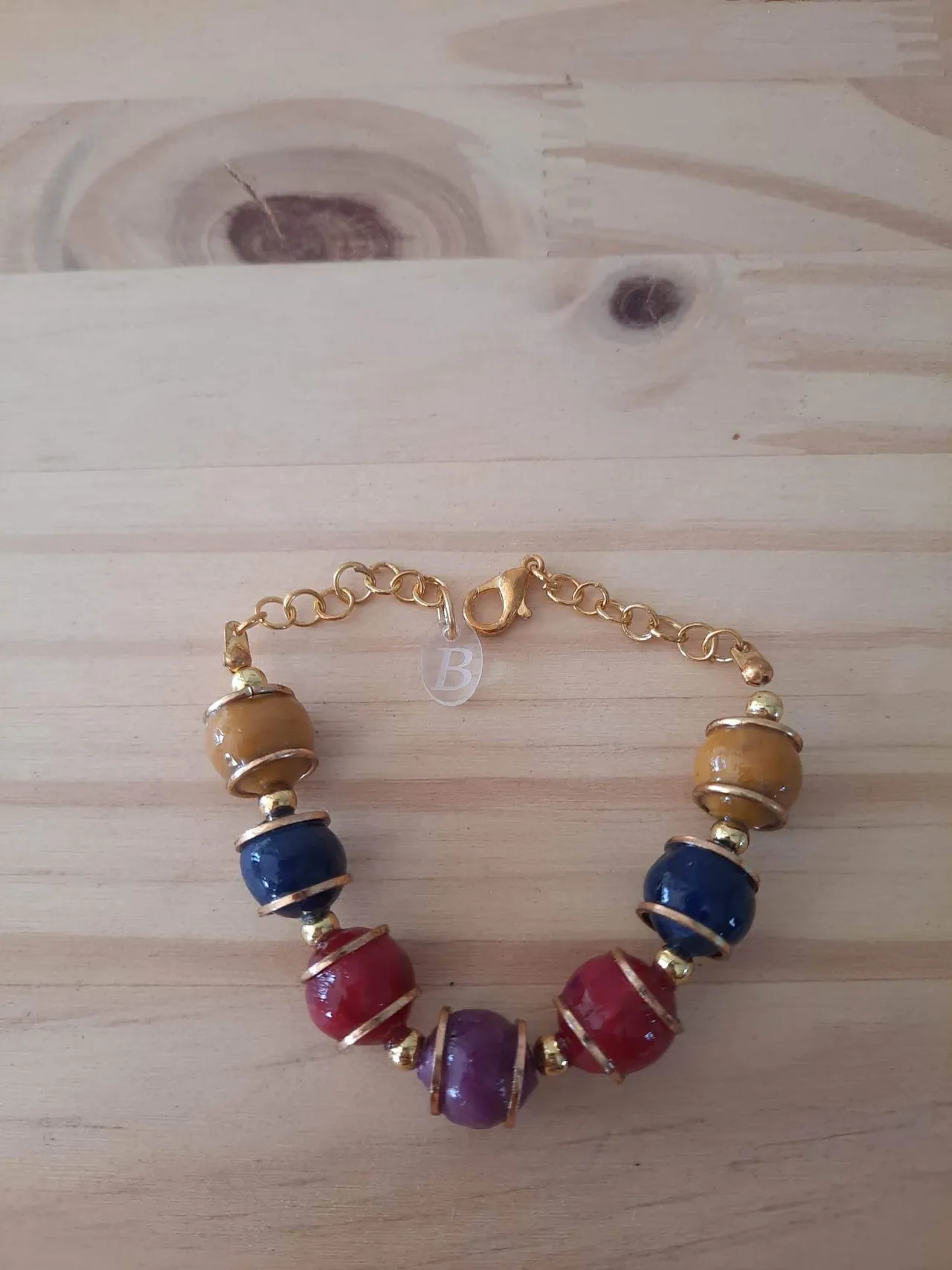 Bracelet Rayé rouge et bleu